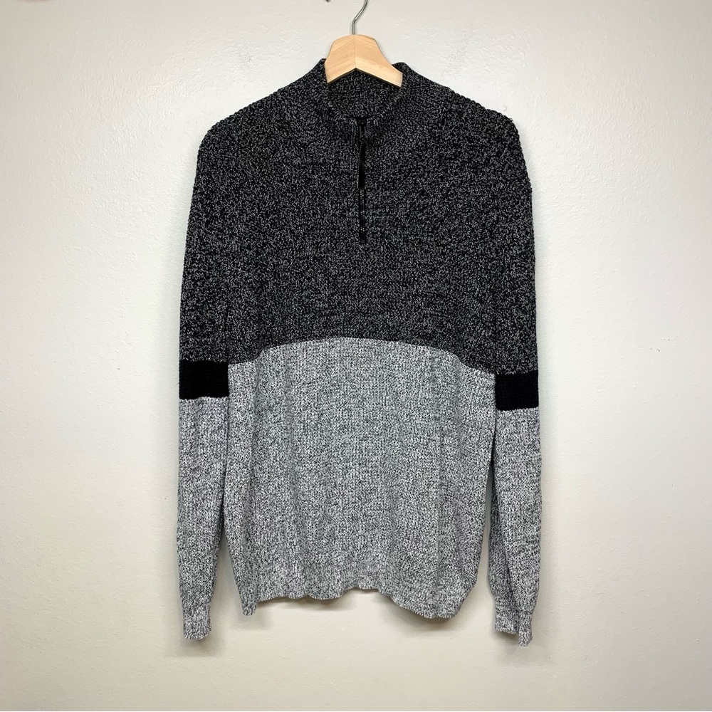 Kenneth Cole Mens 1/4 Zip Long Sleeve Sweater Size XXL